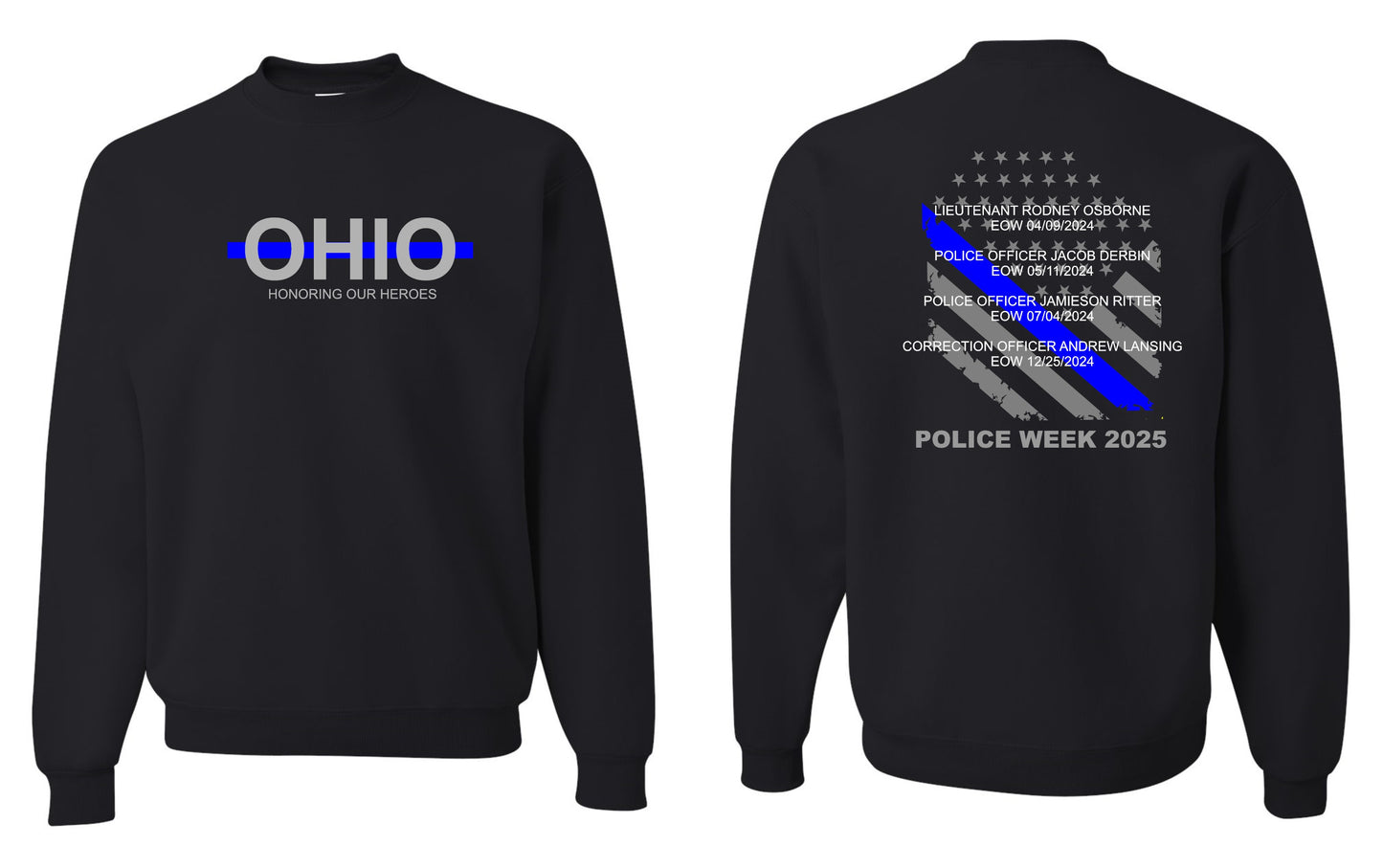 Police Wives of Ohio Police Week Pre-Order Sweatshirt