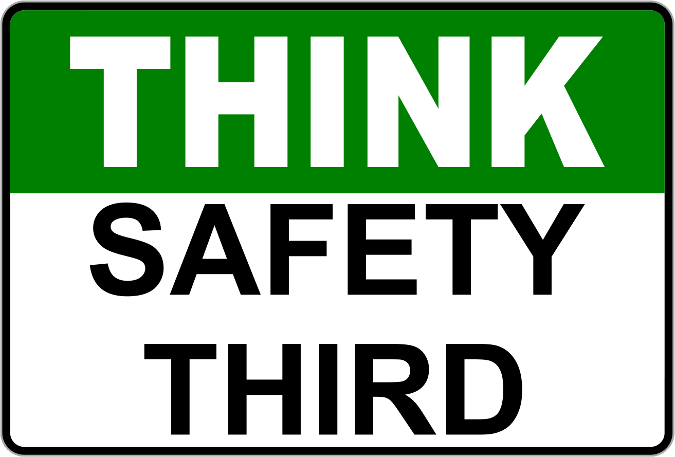 Safety Third Sticker