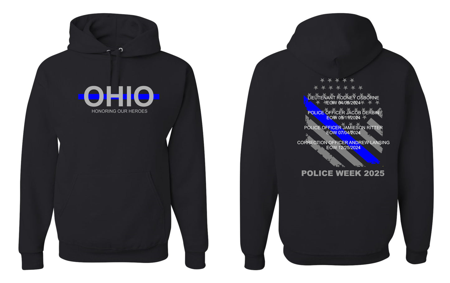 Police Wives of Ohio Police Week Pre-Order Hoodie