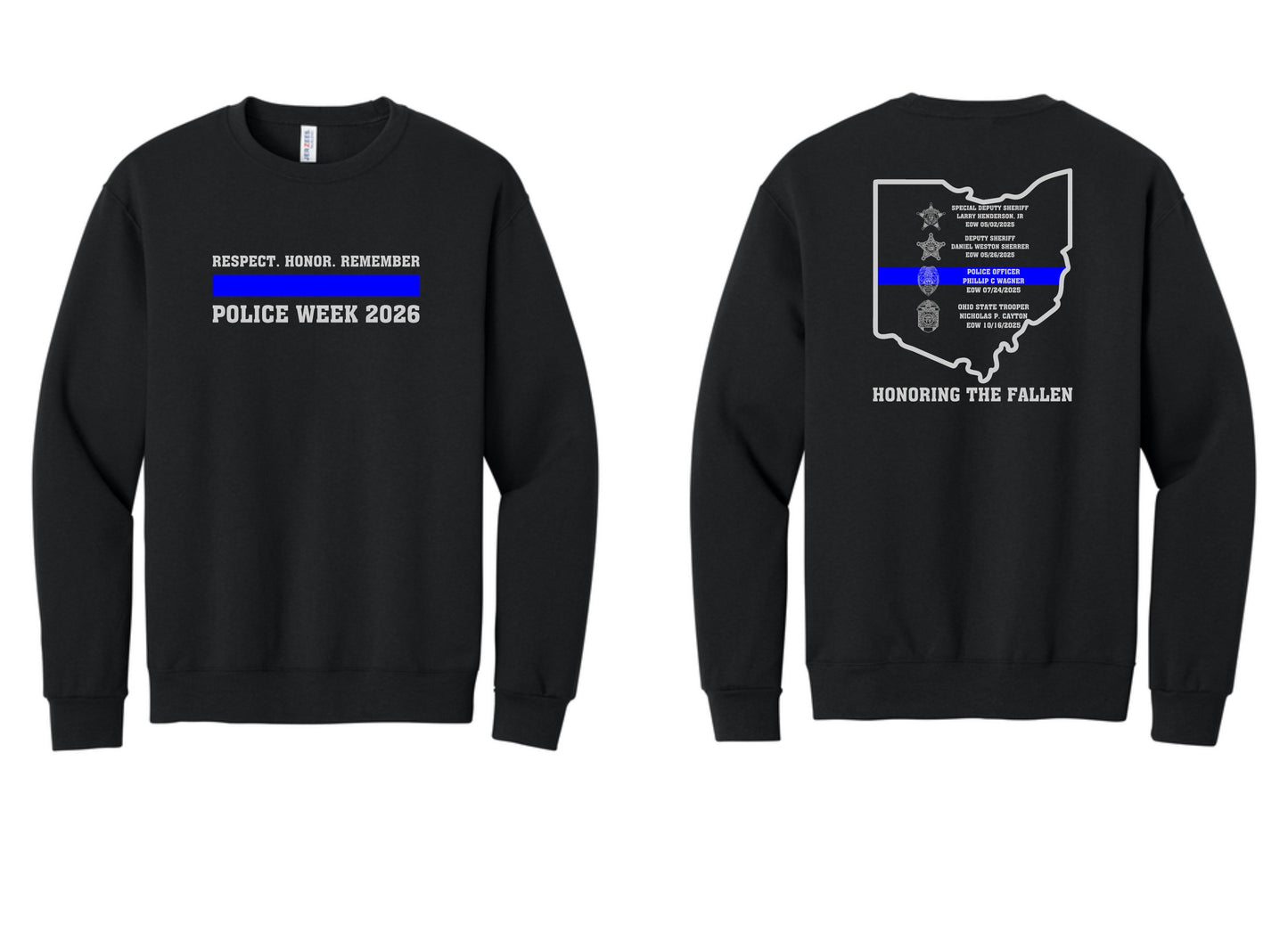 Police Wives of Ohio Police Week Pre-Order Sweatshirt