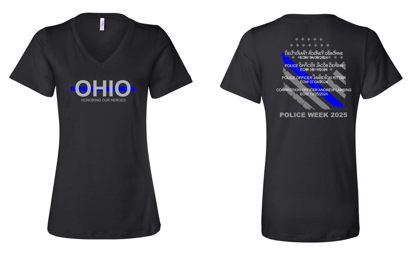 Police Wives of Ohio Police Week Pre-Order Women's V-Neck