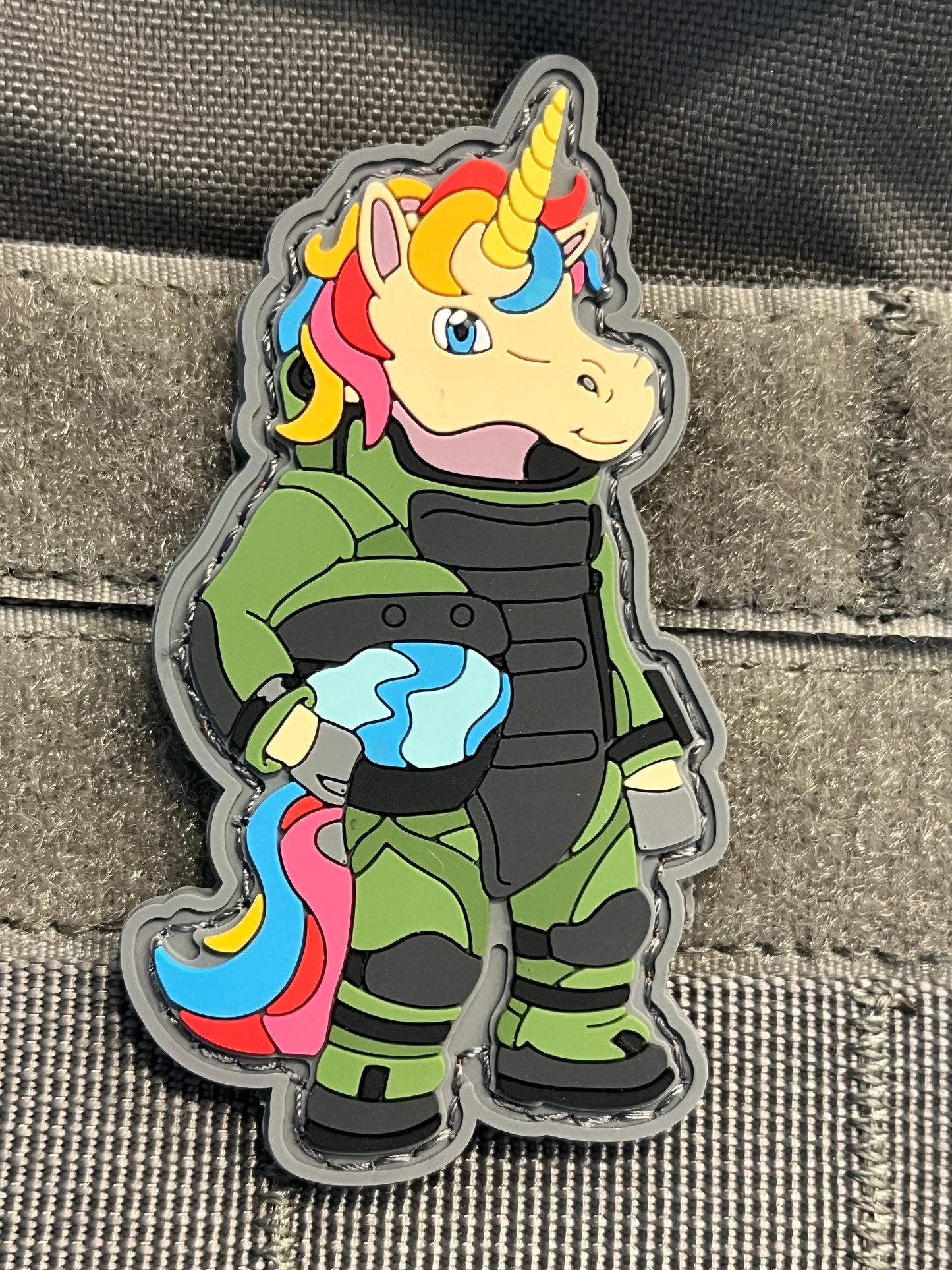 Green Greg the EOD Unicorn PVC Patch