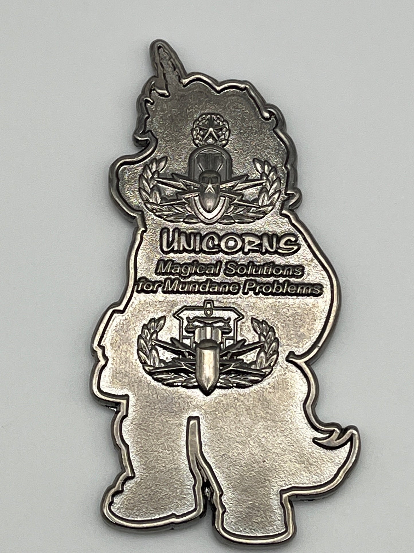 EOD Unicorn Challenge Coin - Magical Solutions for Mundane Problems