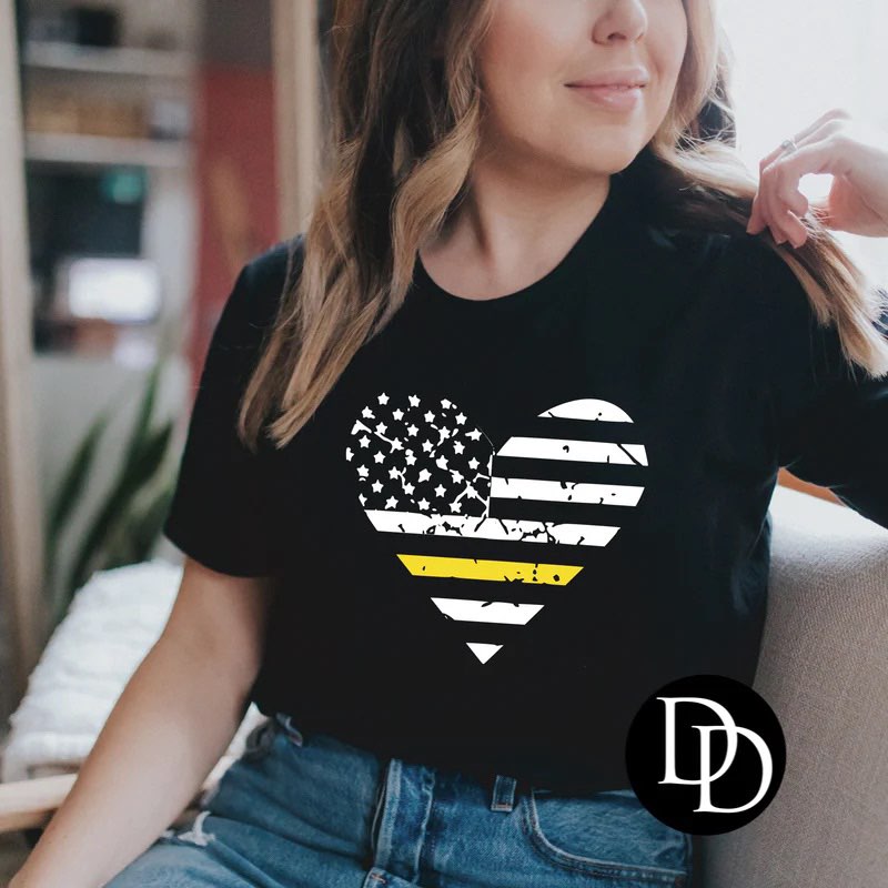 Thin Gold Line Heart
