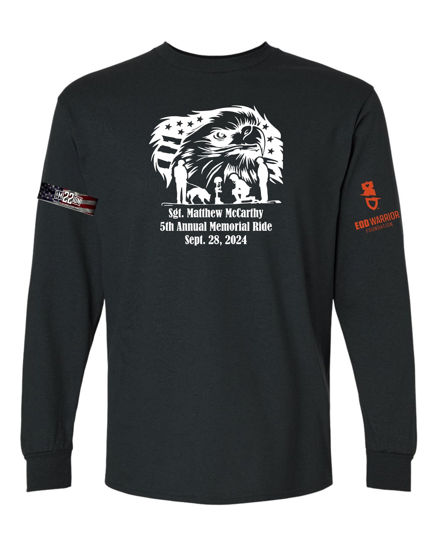 Memorial Ride Red/Black Long Sleeve