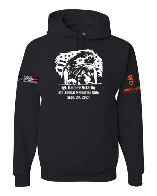 Memorial Ride Red/Black Unisex Hoodie