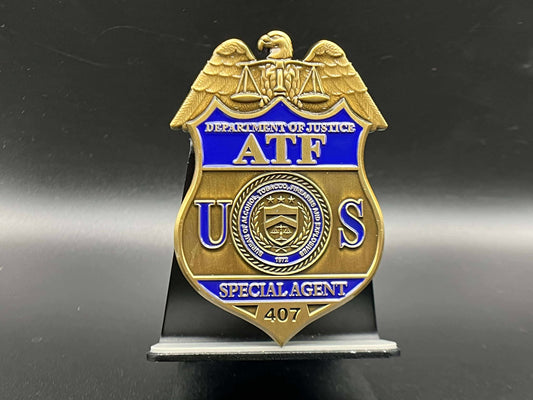 ATF Badge Coin with Rhinestones