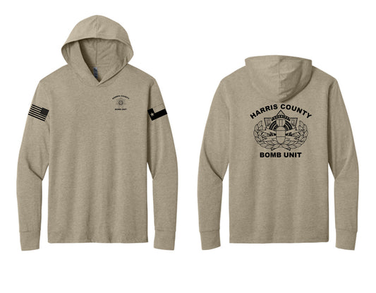 Harris County Bomb Unit Cotton/Poly Long Sleeve Hooded Tee