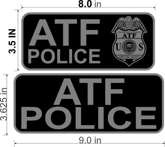 ATF Police Patch Set