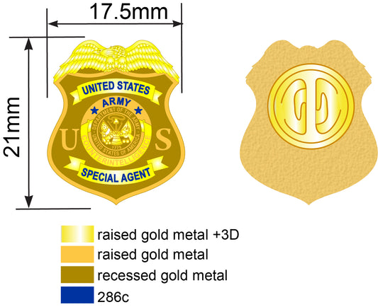 US Army Special Agent Badge Pin