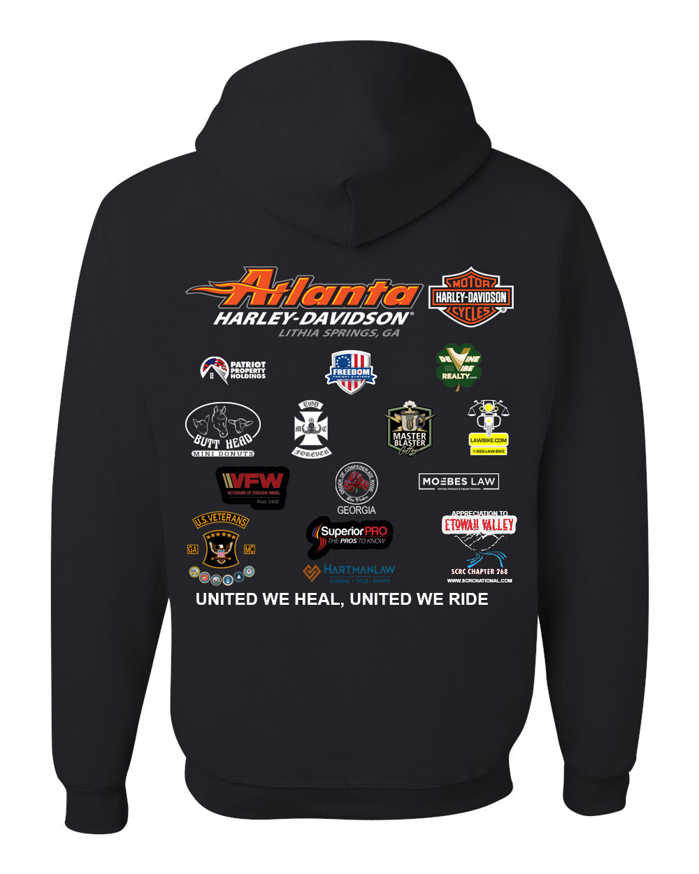 Memorial Ride Red/Black Unisex Hoodie