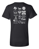 Memorial Ride Ladies Red/Black V-Neck