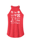 Memorial Ride Ladies Red/Black Tank
