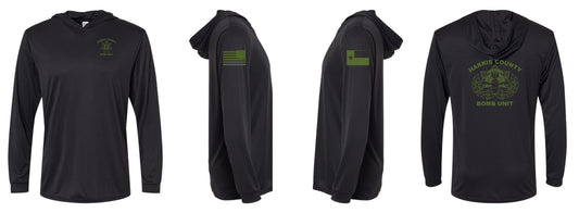 Harris County Bomb Unit Long Sleeve Hooded Performance Shirt