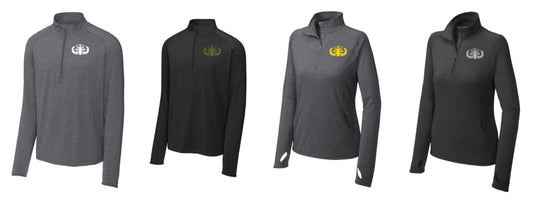 Embroidered Badge Quarter Zip