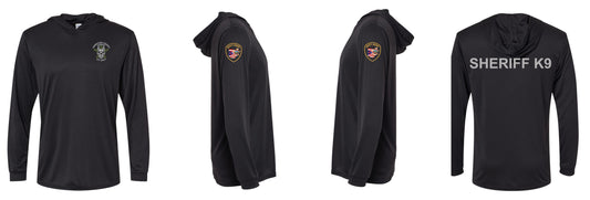 HCSO K9 Performance Hooded Long Sleeve Tee Shirt