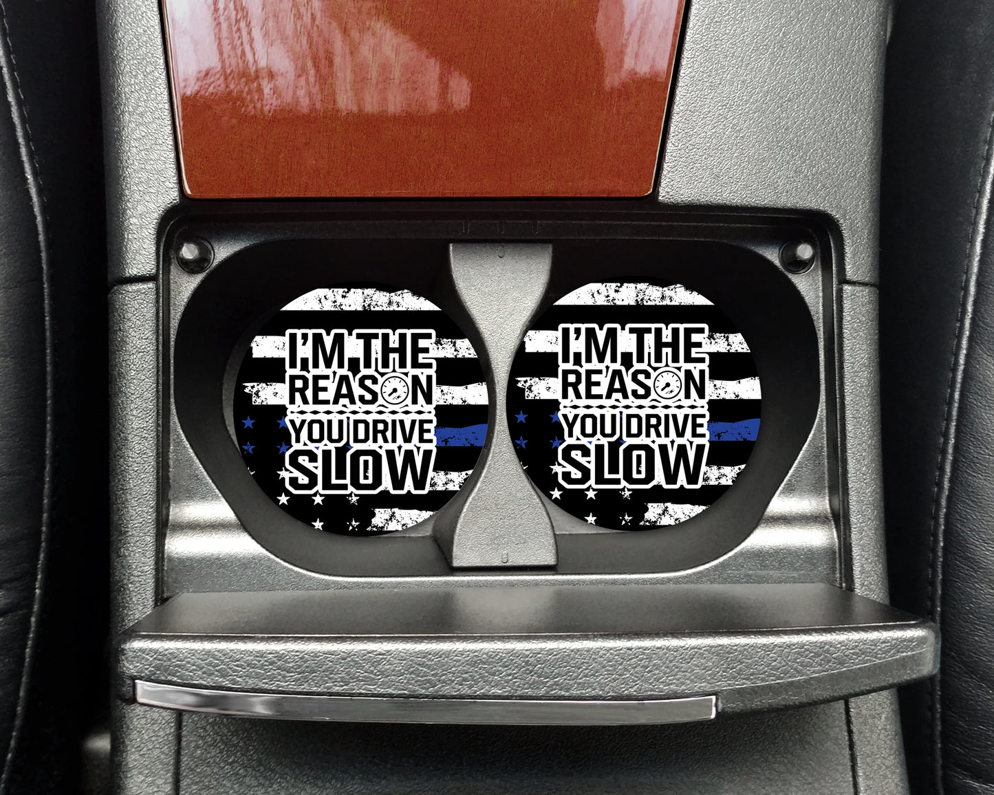 Police Car Coasters - Neoprene