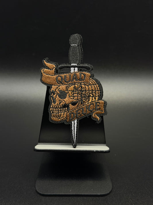 Quad Deuce Embroidered Patch
