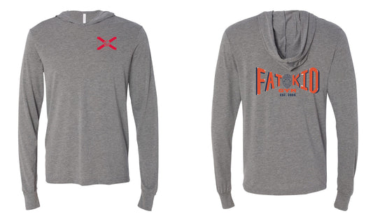 Fat Kid Long Sleeve Cotton Hooded Tee