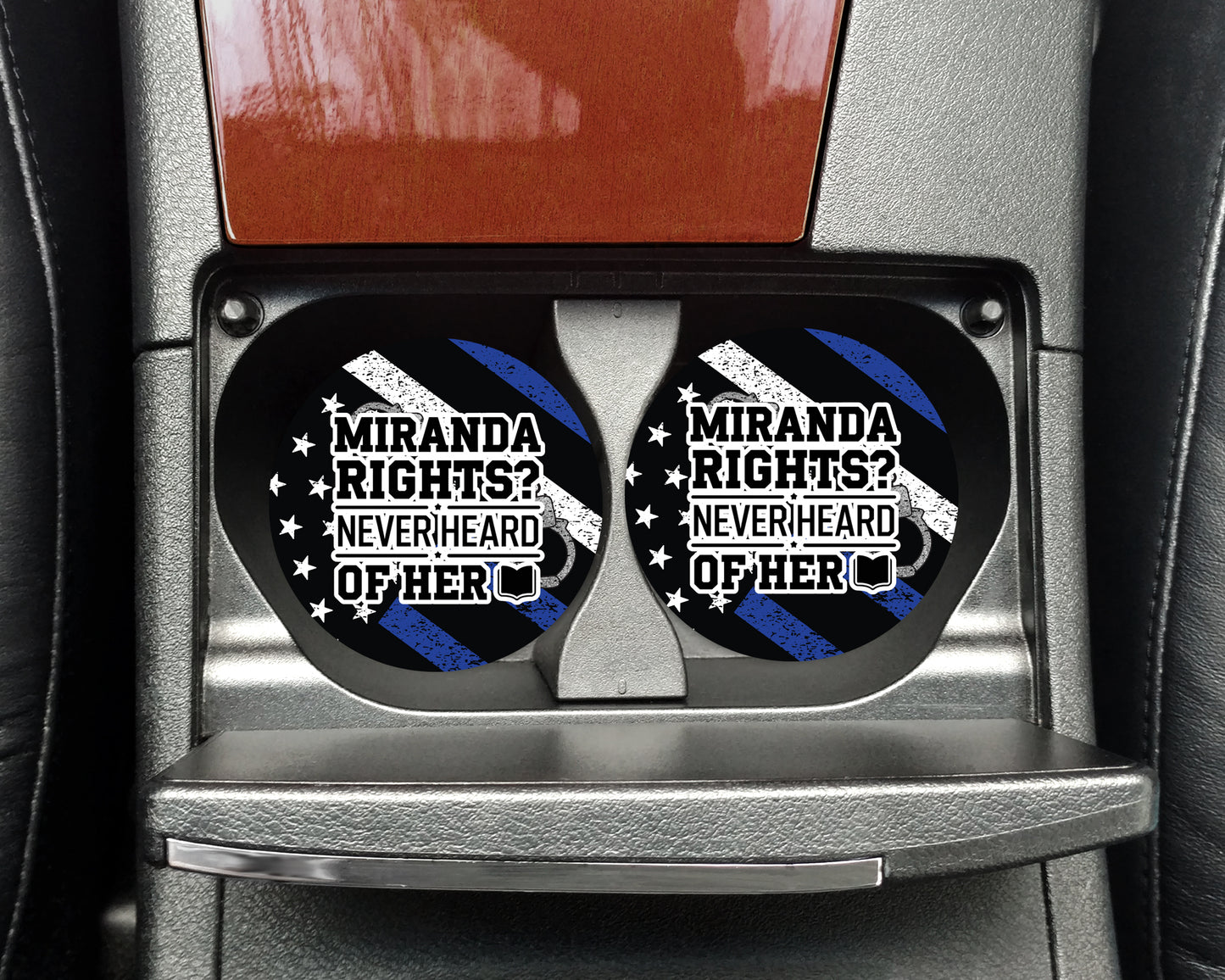 Police Car Coasters - Neoprene