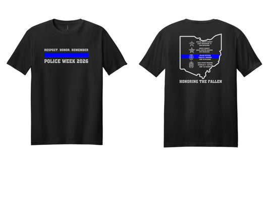 Police Wives of Ohio Police Week Pre-Order Tee Shirt