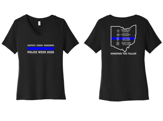 Police Wives of Ohio Police Week Pre-Order Women's V-Neck