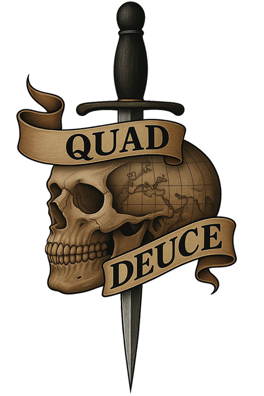 Quad Deuce Sticker