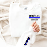 Mix and Match Blue Line Design Sweatshirt