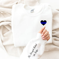 Mix and Match Blue Line Design Sweatshirt