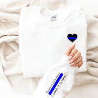 Mix and Match Blue Line Design Sweatshirt