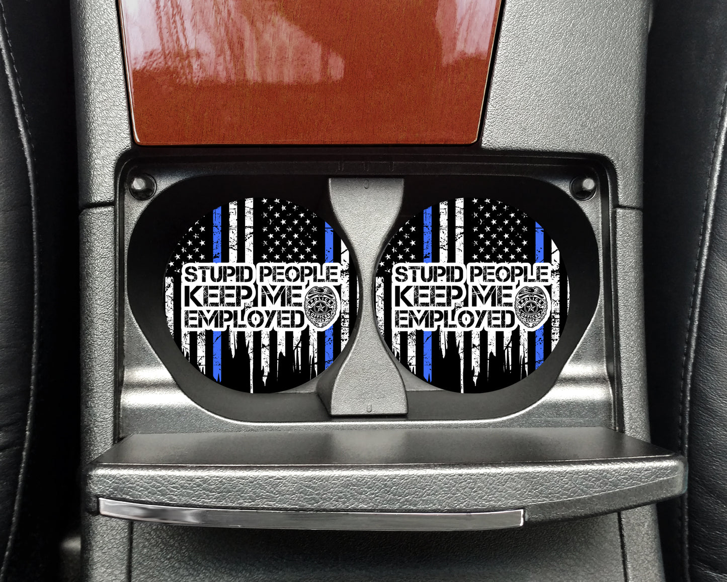 Police Car Coasters - Neoprene
