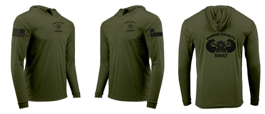 Harris County SWAT Long Sleeve Hooded Performance Shirt
