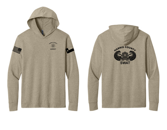 Harris County SWAT Cotton/Poly Long Sleeve Hooded Tee