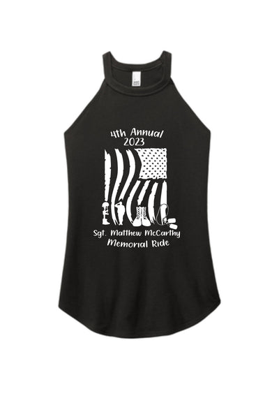 Memorial Ride Ladies Red/Black Tank