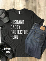 Husband Daddy Protector - White Design