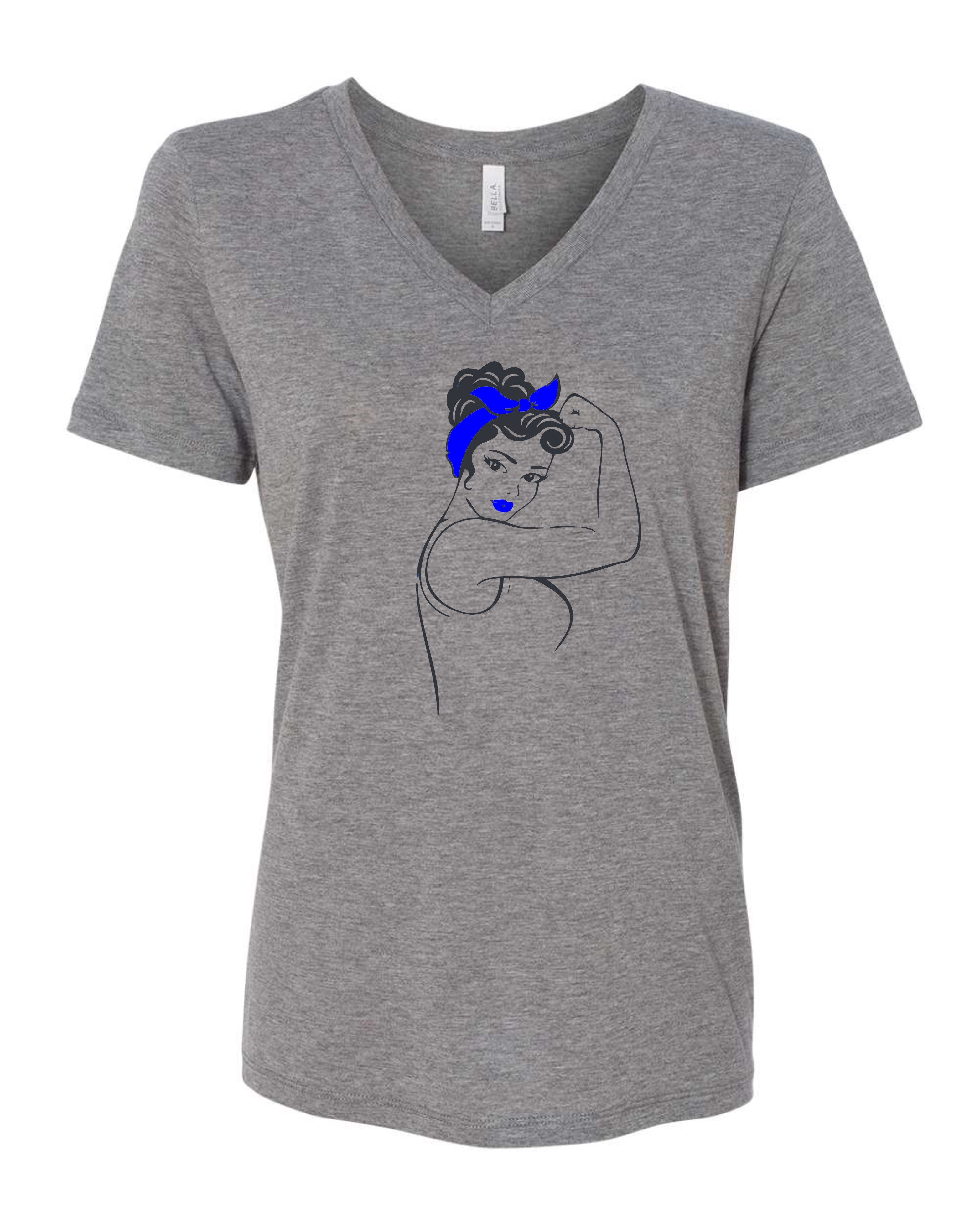 LEO Strong V-Neck – BadgeWear
