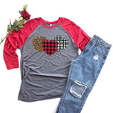 Plaid Leopard Hearts