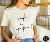 Simple But Significant