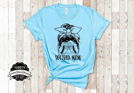 Softball Mom Messy Bun